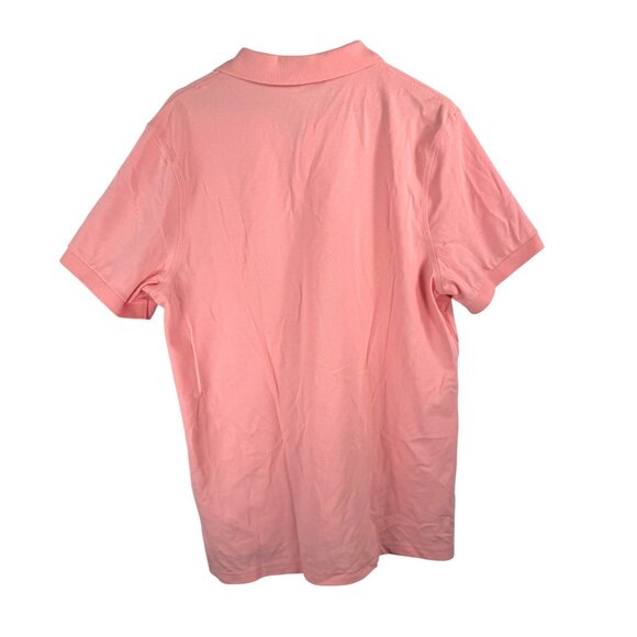 J.Crew Flex piqué polo shirt light guava preppy classic preppy 90s sz L - Picture 4 of 7